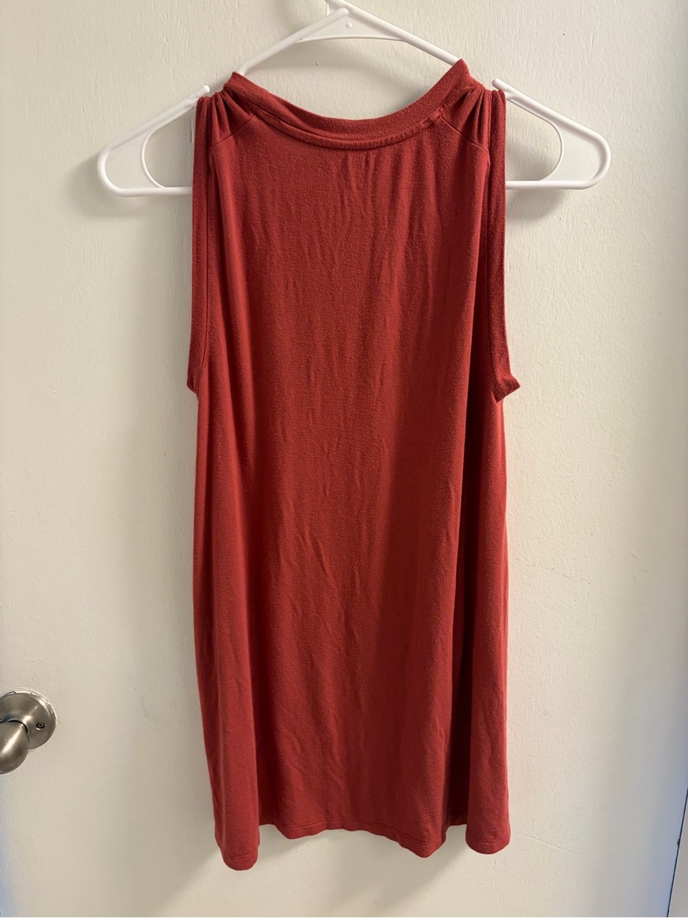 Daily Ritual Rust Red Crewneck Tank Dress - Picture 4 of 8